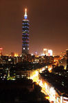台北101大厦熄灯前